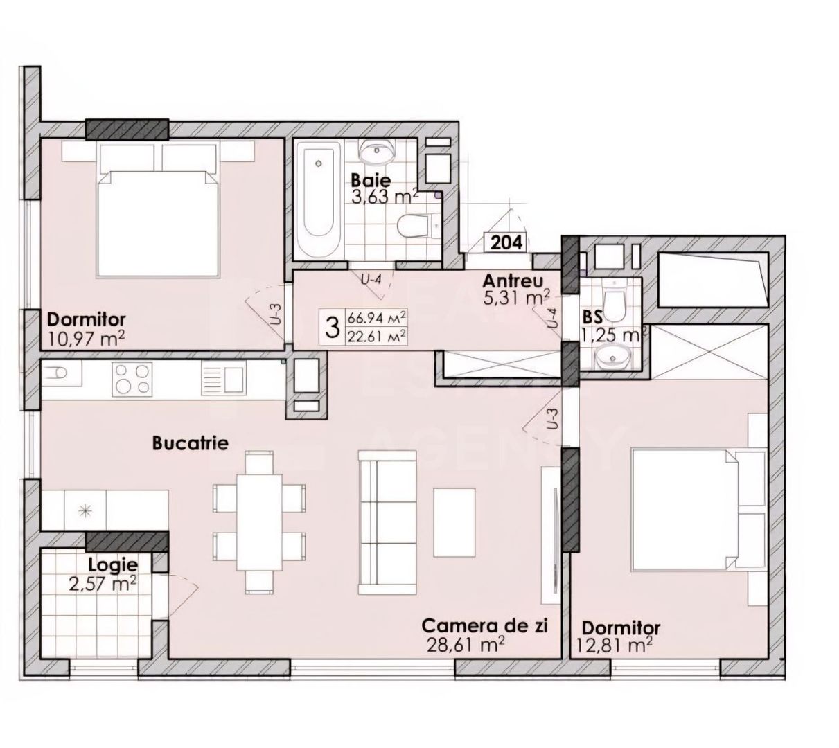 Vânzare, apartament, 3 camere, strada Cuza Vodă, Botanica - Poză 9