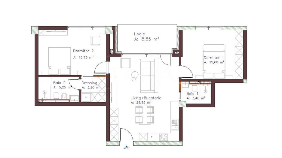 Apartament cu 3 camere decomandate în zona Piața Abator. - Poză 1