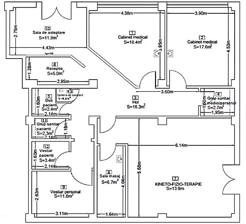 Apartament 4 Camere, 144 MP, Strada Universitatii - Poză 1