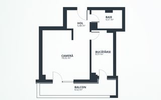 Apartament 1 camera, tip 8, direct dezvoltator, fara comision Tatarasi - Poză 2