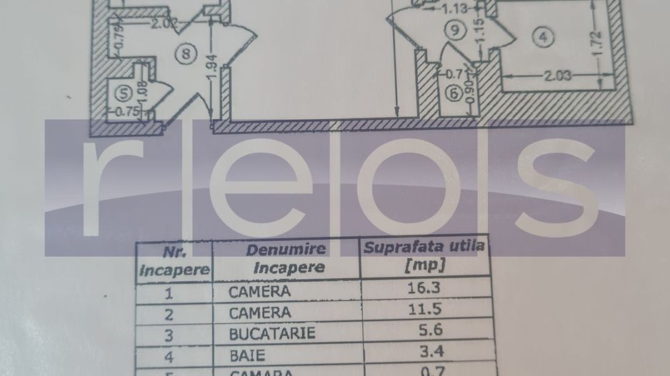 TURDA 2 CAMERE 49 MP | SEMIDECOMANDAT | METROU - Poză 10