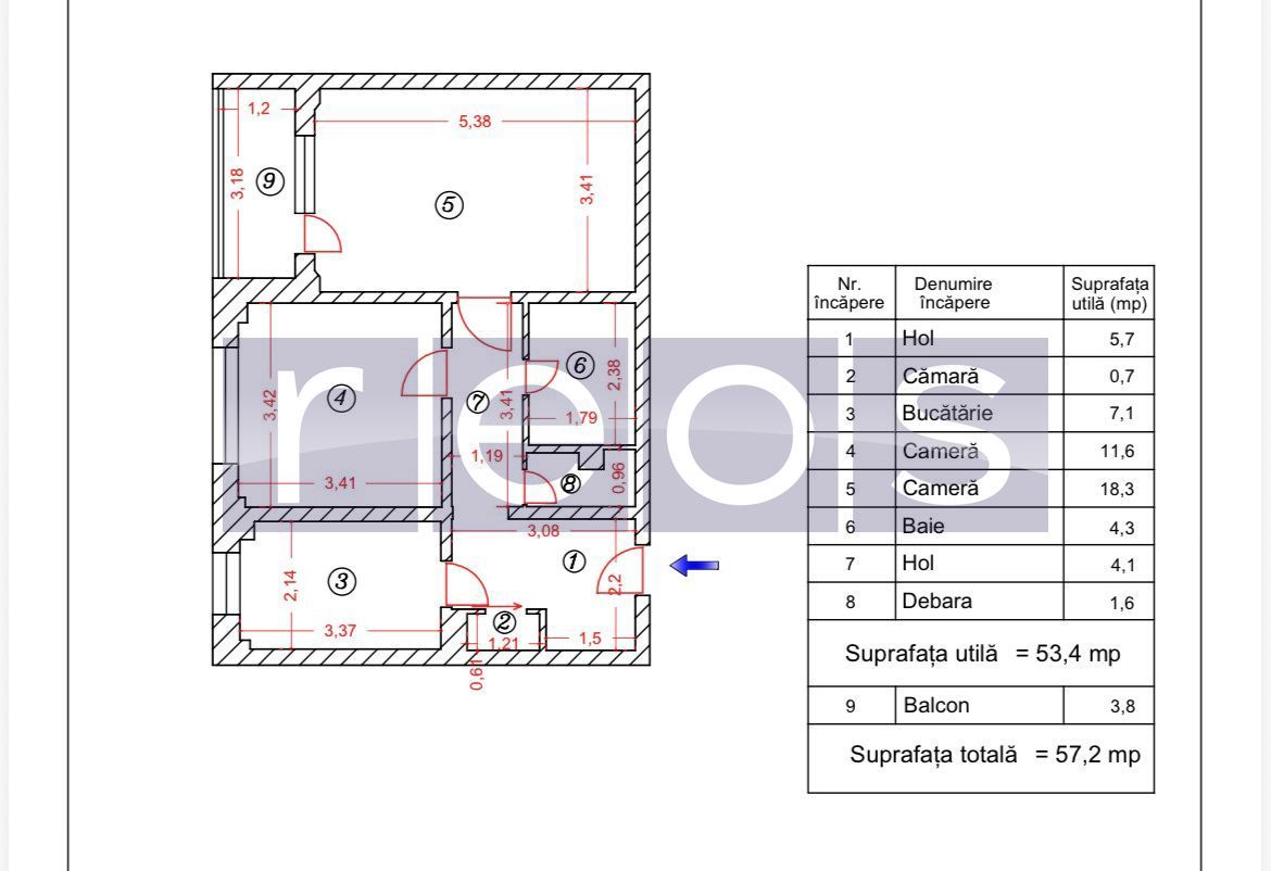 VANZARE APARTAMENT 2 CAMERE DECOMANDAT 1 DECEMBRIE 1918 TITAN BLOC 1978 - Poză 15