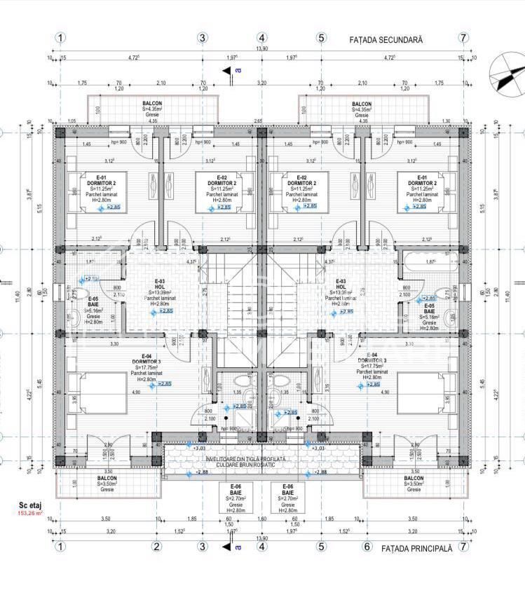 Casa tip Duplex cu 4 camere ,in Cristian - Schiță 6