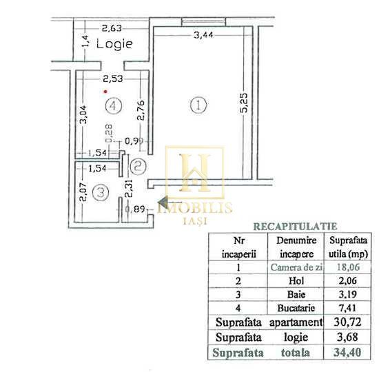 Investitie Apartament 1 camera 34 mp Nicolina 65000 euro - Poză 7