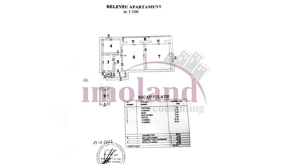 Vanzare - apartament 2 camere in vila - Primaverii-Piata Charles de Gaulle - Schiță 6