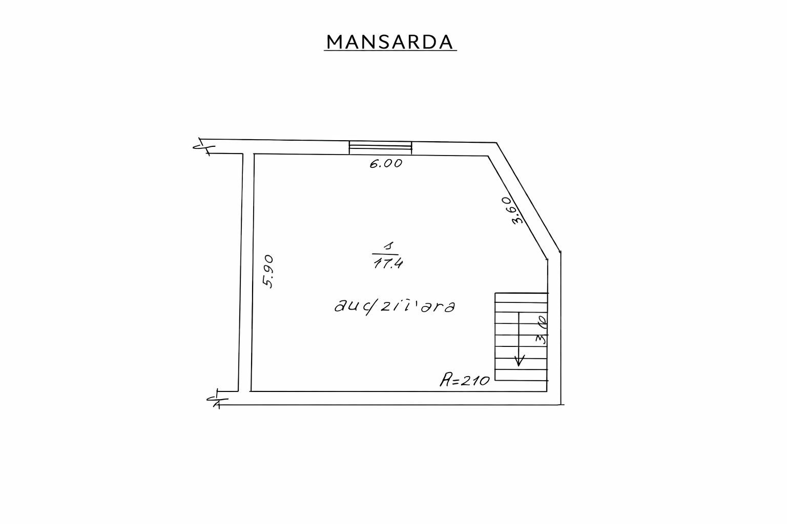Vânzare, spațiu de birouri, 218 mp, str-la Teatrului, Buiucani - Poză 4
