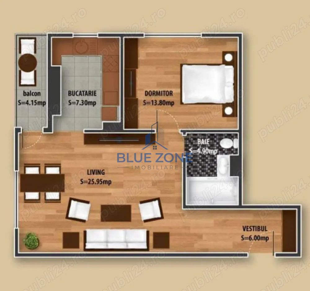 Apartament 2 camere | Dristor Residence | 63 mp | Etaj 7 - Poză 8
