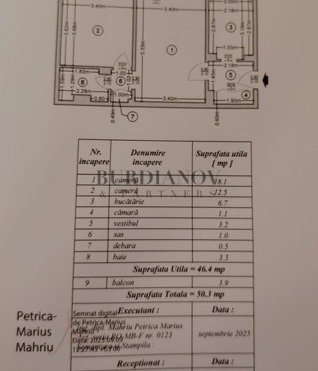 Apartament cu 2 camere de vânzare Bd. Basarabia - Metrou-  zona Diham - Poză 5