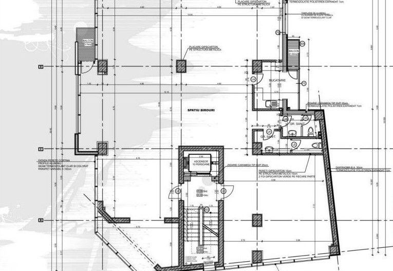 Zero comision, 215mp spatiu birou partitionat Mosilor - Foisor, 12' metrou - Schiță 8