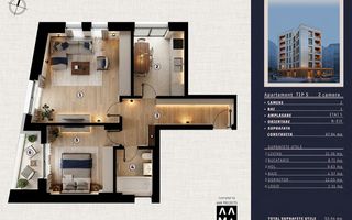 2 CAMERE PREMIUM | 55,19 MP | PARCUL TINERETULU - Poză 1