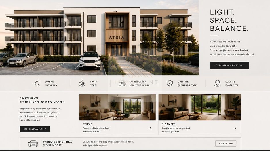 Apartament 2 camere | Sanpetru | Atria Residence | Avans 5% - Poză 4