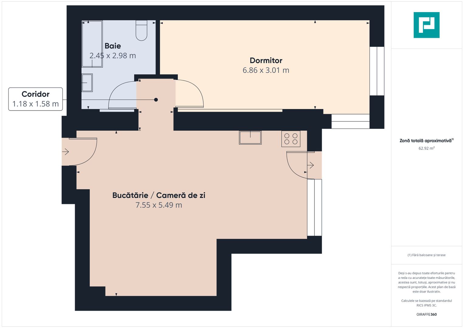 Apartament cu 2 camere modern 7 minute metrou Aurel Vlaicu - Poză 2