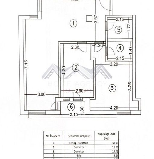 Apartament 3 camere Otopeni ultracentral – de la dezvoltator - Schiță 8