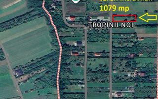 Teren intravilan 1079 mp zona Tropinii Noi Sibiu - Poză 1