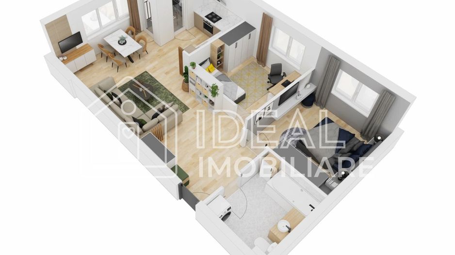 🏡 Apartament 3 camere, balcon si loc de parcare in zona Doamna Stanca din Sibiu - Poză 3