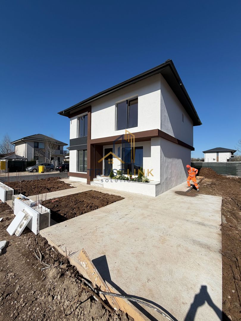 Casă individuală modernă de vânzare Berceni 4 camere 290 mp curte - Poză 1