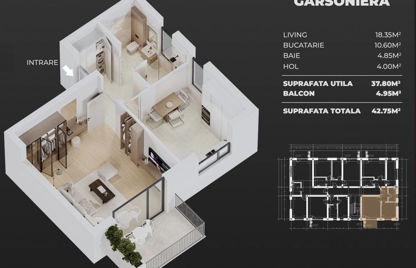 gars.dec.+parcare/central Popesti-Leordeni - Poză 1