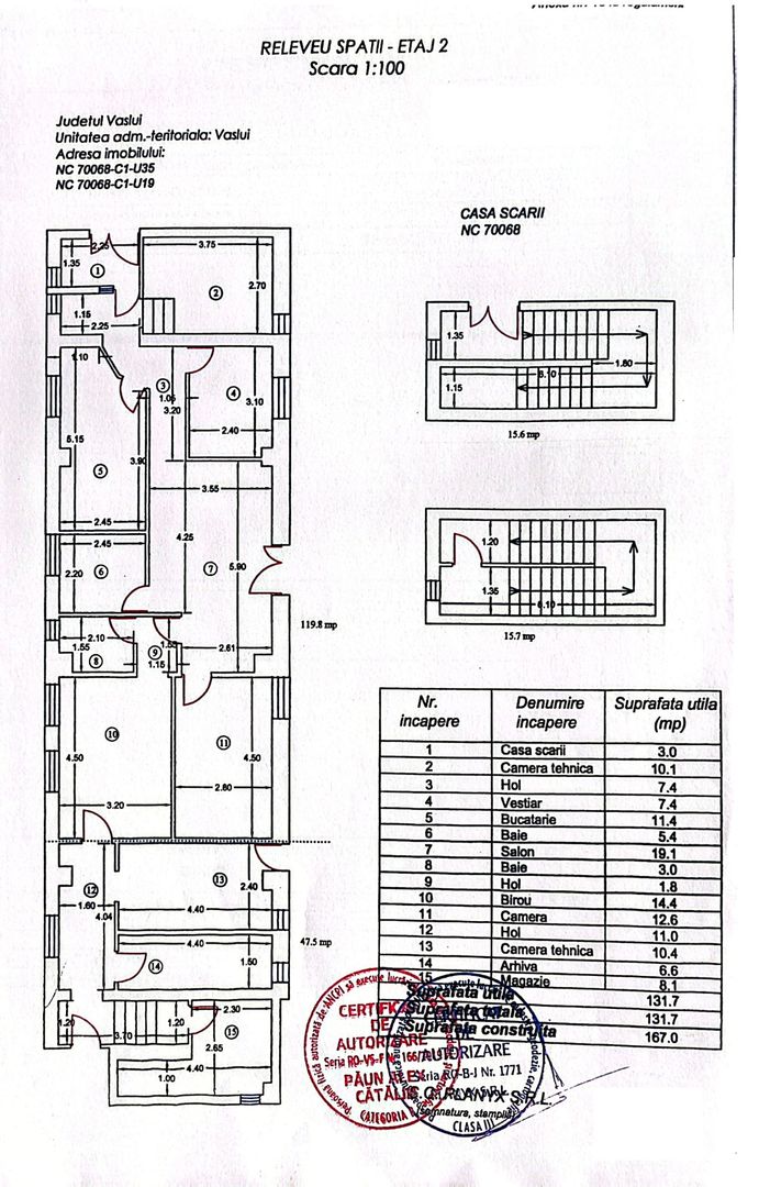 SPAȚIU COMERCIAL 167 mp + TERASĂ 170 mp, ETAJ 2, PIAȚA TRAIAN – VASLUI - Poză 5