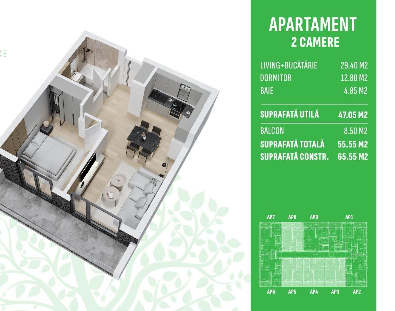 Apartament 2 Camere Otopeni – Libertății| Piscină Privată - Poză 15
