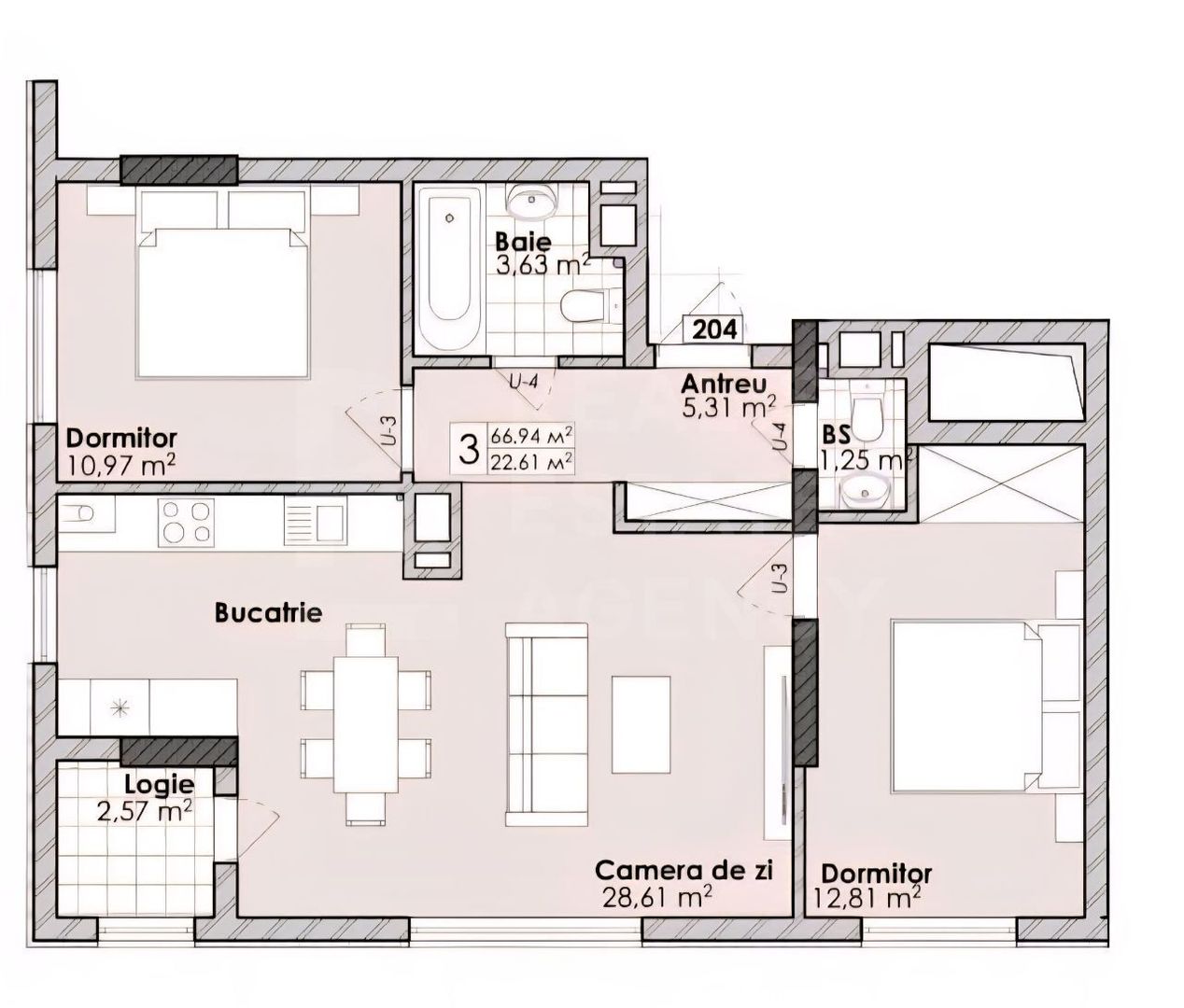 Vânzare, apartament, 2 odăi + living, bd. Cuza Vodă, Botanica - Poză 7