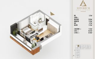 2 camere FINALIZAT  proiect premium titan pallady - Schiță 5