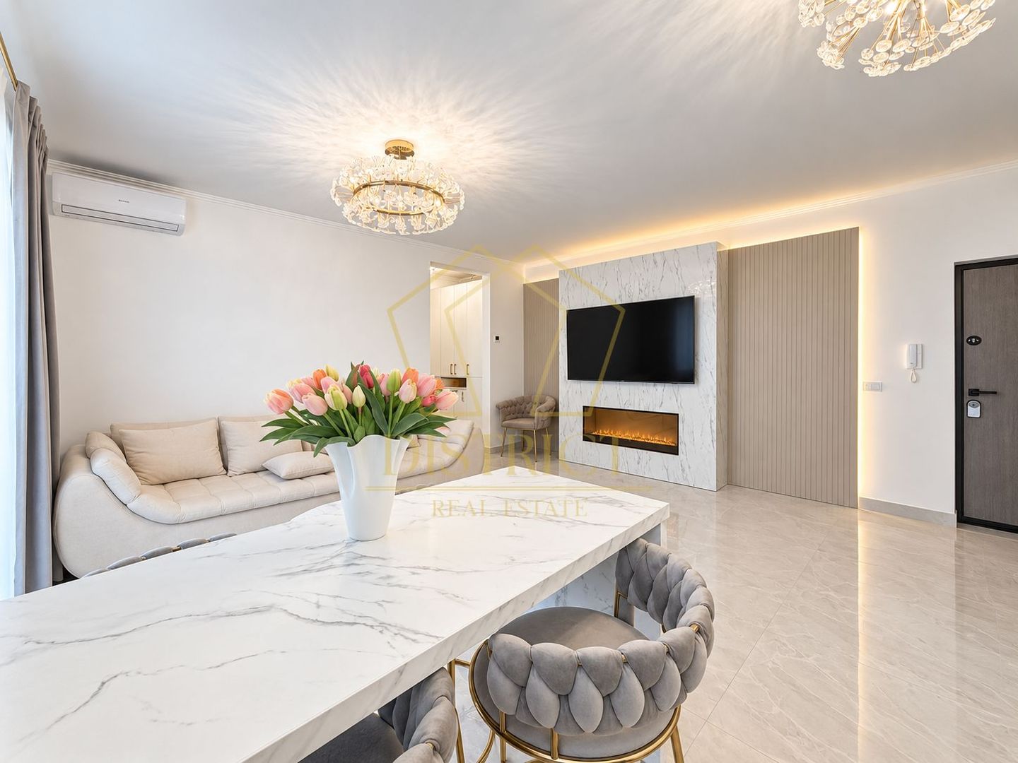 Apartament cu 2 camere mobilat de Lux | Etaj intermediar | in Giroc la asfalt. - Poză 3