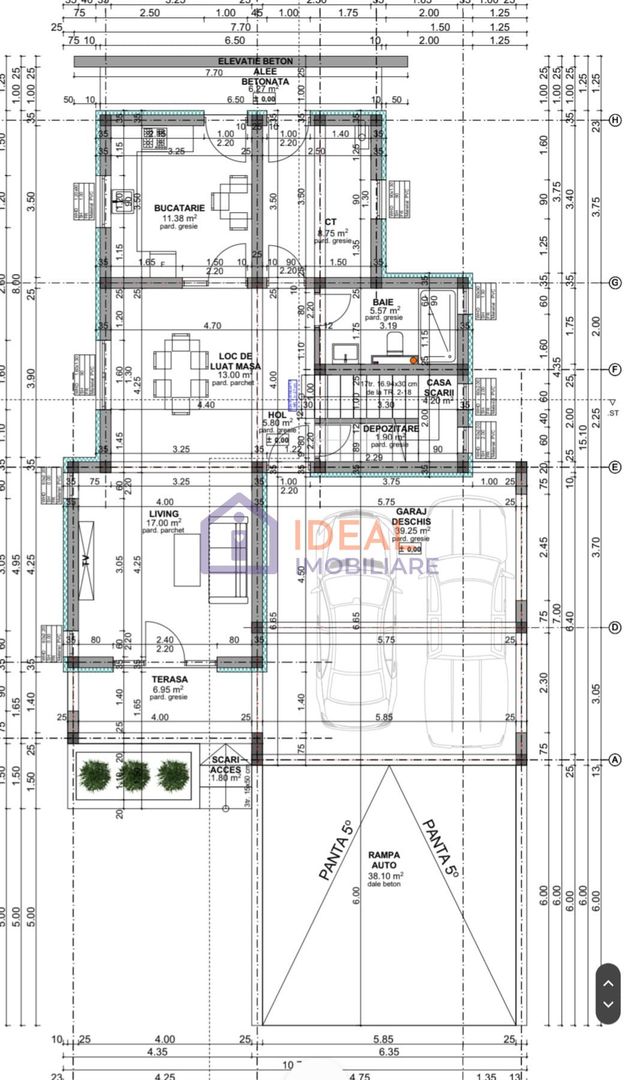 Casa Individuala cu 4 camere si 700 mp teren, in Tocile - Schiță 9