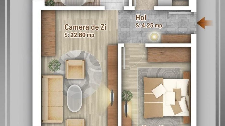 PALLADY | Chirie 2 Camere + Parcare - Poză 11