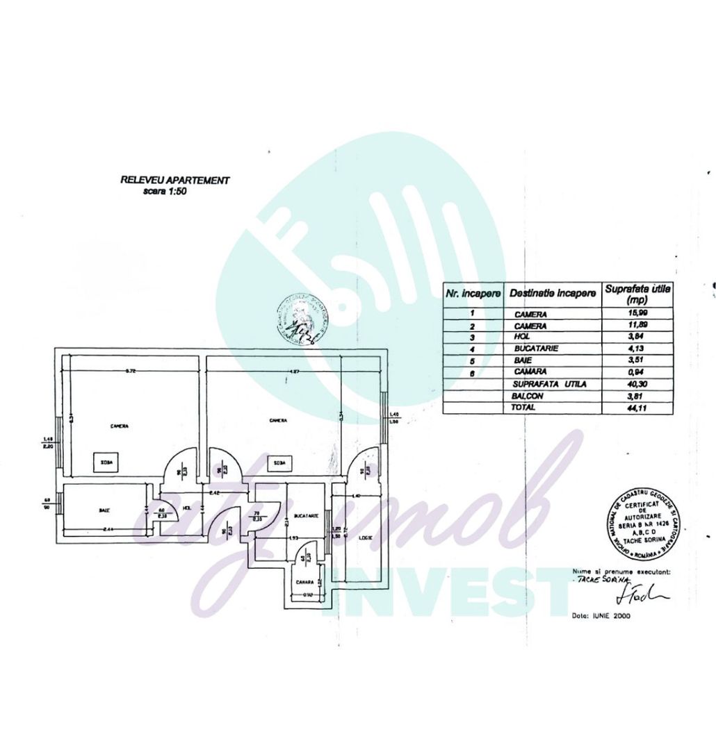 Apartament 2 camere | Boutique P+2 | 44 mp utili | Zonă liniștită - Poză 13