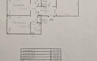 Apartament cu 4 camere decomandate, etaj intermediar, zona Marasti - Schiță 11