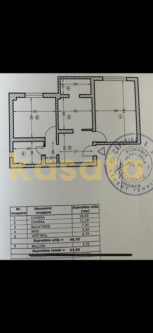 Aviatiei 2 camere | etaj intermediar | instalatii schimbate - Schiță 17