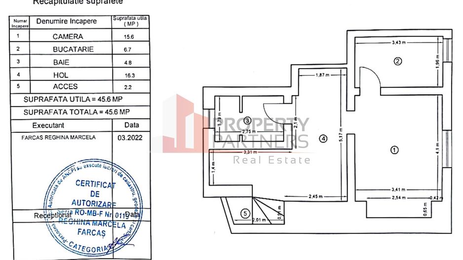 Apartament 2 camere  în centrul Bucureștiului. - Schiță 8