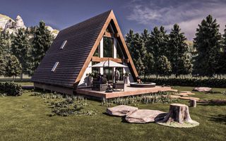 Casa noua in faza de proiect | A-frame | ideala investitie | Rasnov - Poză 3
