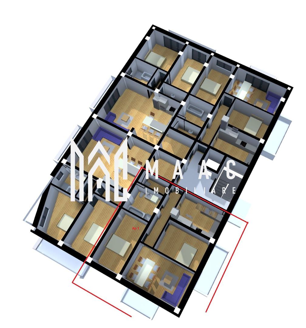 Apartament 3 camere | Etaj 1 | Dezvoltator | LA CHEIE - Poză 2