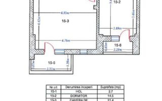 AP. 2 CAMERE THEODOR PALLADY, BLOC NOU, LOC PARCARE, METROU 10 MIN - Schiță 13