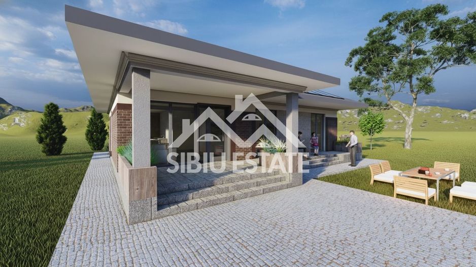 Casa un nivel cu mansarda, teren 500mp NOU - Poză 5