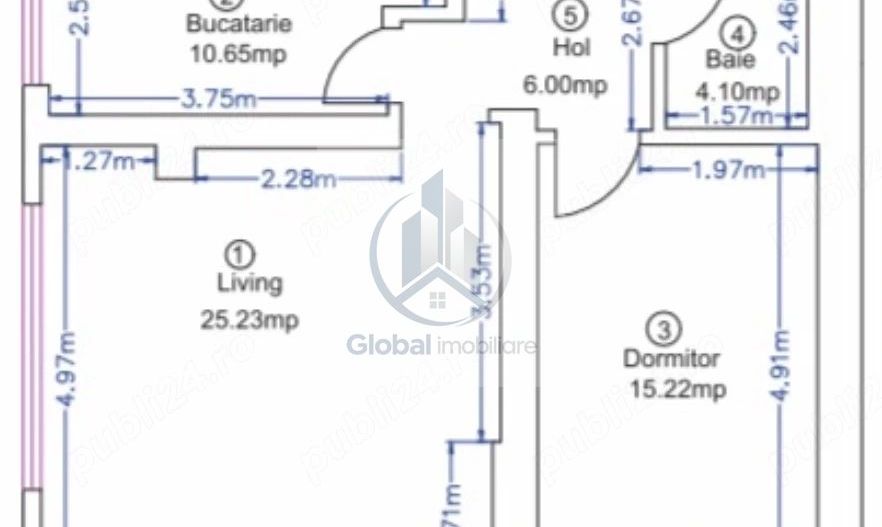 Apartament 2 camere Rond OMV Pipera - Poză 3