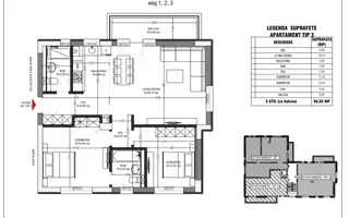 Apartment Pipera OMV, 3 camere, loc de parcare acoperi - Poză 11
