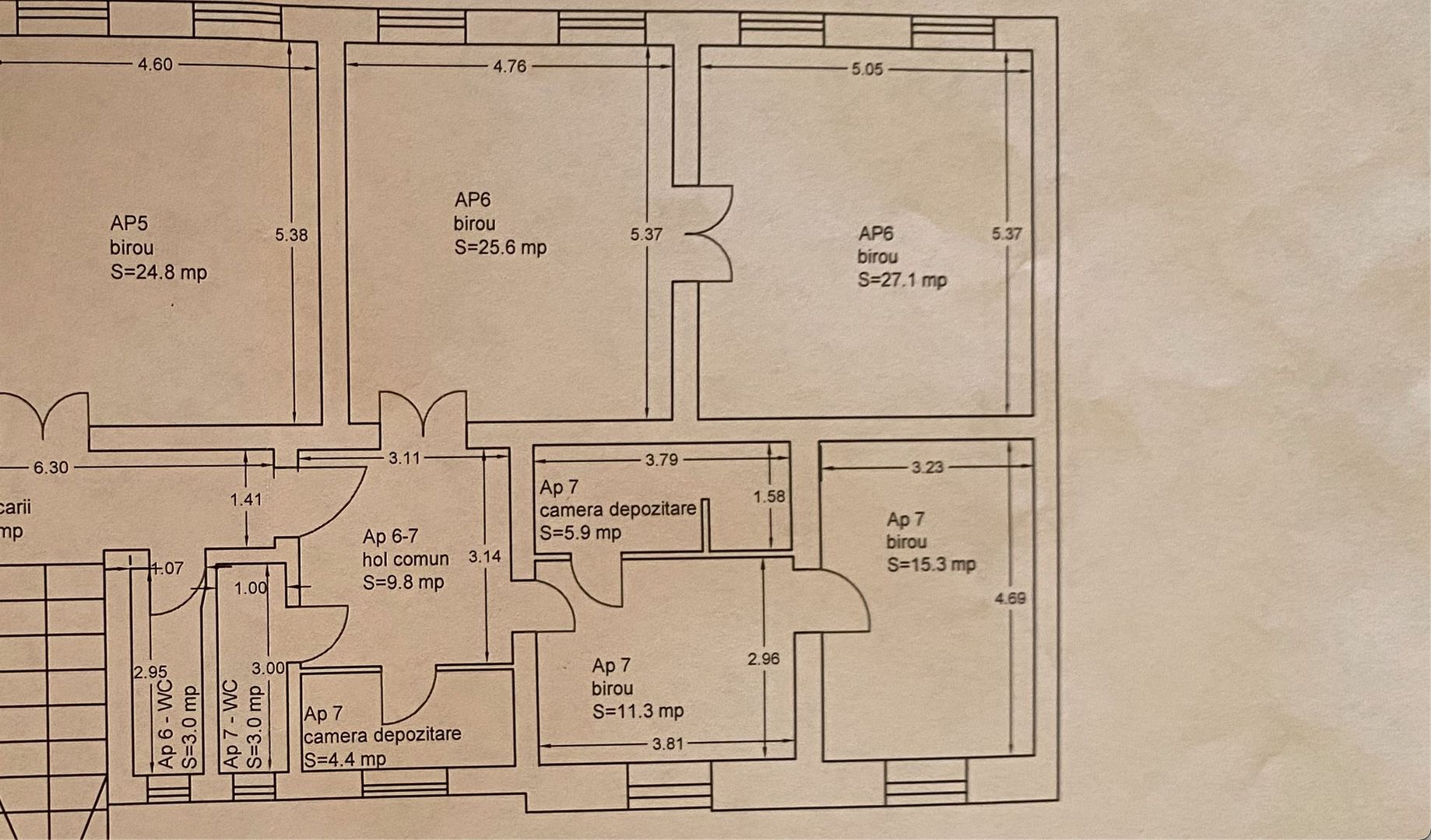 Ultracentral  format din 2 apartamente cu CF separat - Poză 10