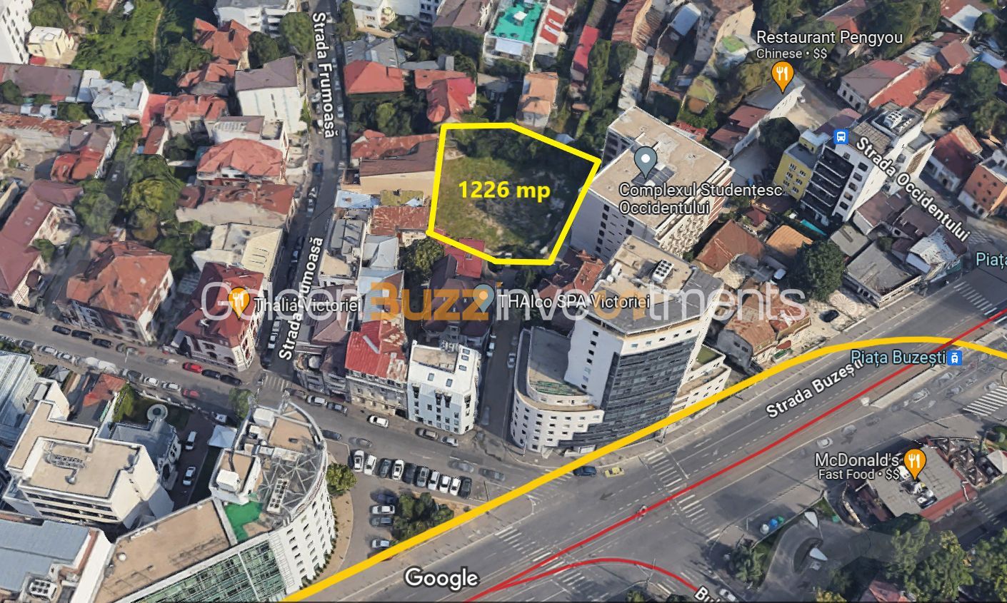 Super Pozitie | Teren Piata Victoriei | 1226 mp | CUT: 2 | POT: 50 % | - Poză 1