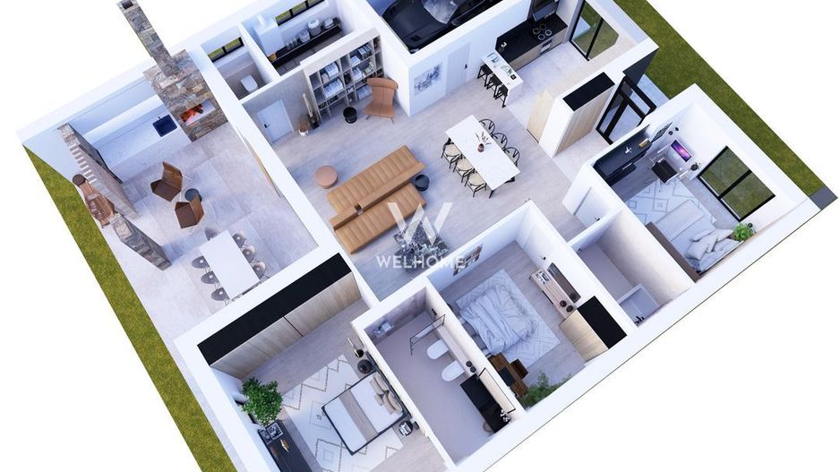 Casa moderna pe un singur nivel in Sura Mica - Poză 6