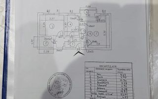 2 Camere - 60MP | Decomandat | 1990 | Mobilat | Utilat | Lujerului - Schiță 9