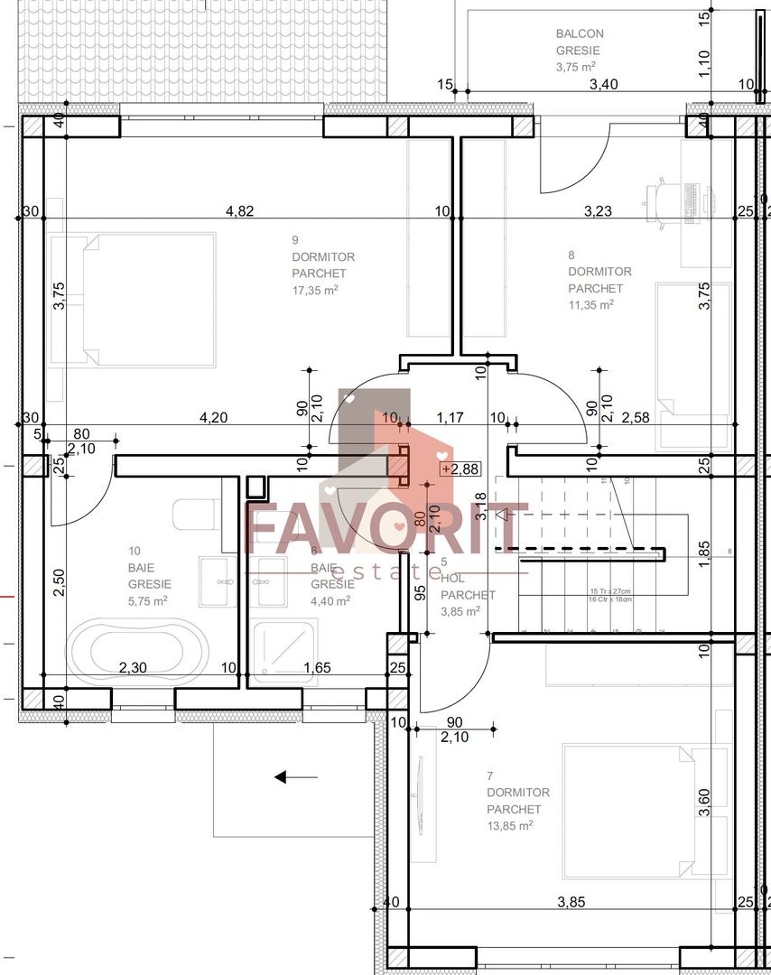 Zona Bucovina -Timisoara. Complex privat. Finisaje incluse - Schiță 26