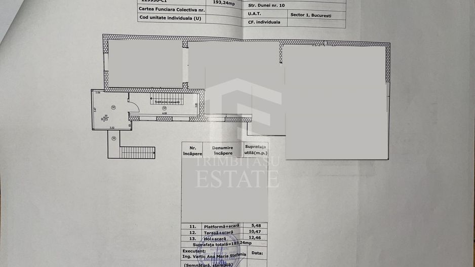 Bucurestii Noi - Chitila Ap 3  camere la curte, terasa, comision 0% - Schiță 19