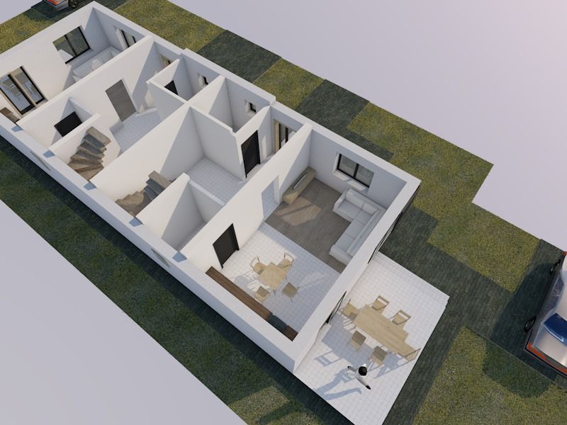 1\2 Duplex Utvin P+E,4Camere,2 Bai,Toate Utilitatile - Poză 13