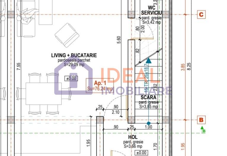 Casa insiruita cu 3 camere si gradina, Calea Cisnadiei - Schiță 6