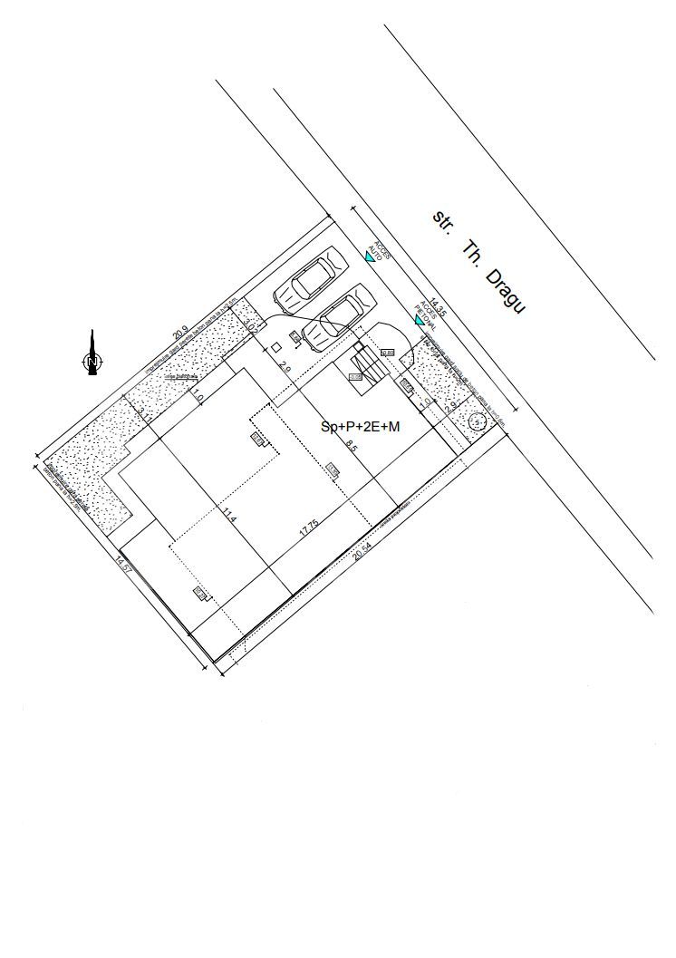 Casă de vânzare cu 8 camere, aproape de Piața Revoluției - Schiță 12