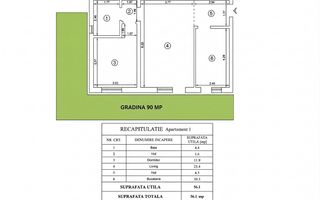 Apartament cu 2 camere + grădină 90mp + loc de parcare + 0% comision - Poză 1