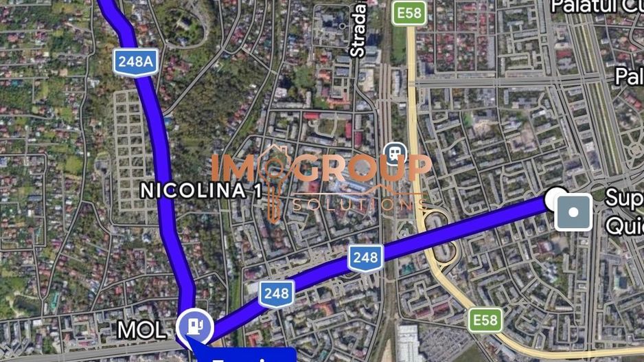 TEREN INTRAVILAN  1480mp + CASA - LA 2,7 KM DE PODU ROS - Poză 3