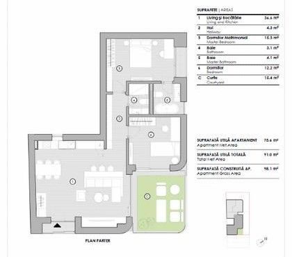 Apartament de lux in bloc boutique | Concept unic & finisaje premium - Poză 13